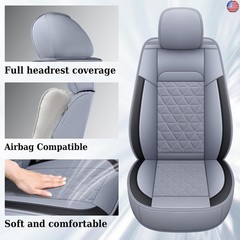 Coverado Seat Covers for Dodge Ram Full Set, Waterproof Truck Car Seat Cover