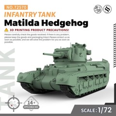 SSMODEL 570 V1.9 1/72 Military Model Kit Matilda Hedgehog Infantry Tank GAMES