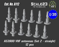 Scale23 1/35 AS3900 VHF Nato Antennas Set #2 Straight #1 (2pcs)
