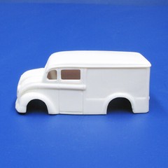 JFSL11 H:O scale Jimmy Flintstone Pug Nose Divco Delivery resin slot car body