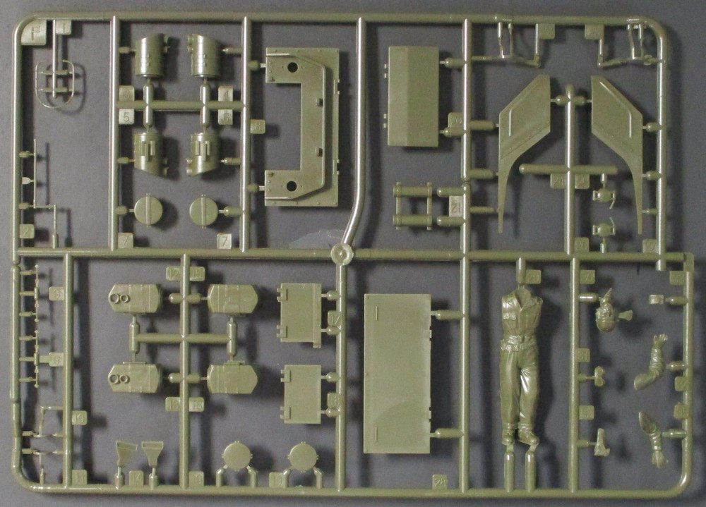 Asuka Models 1/35th Scale M4A1 Sherman – Parts Tree F from Kit No. 35-022