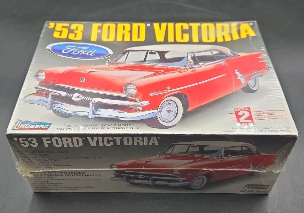 Lindberg 1/25 ’53 Ford Victoria Model Kit 1953 Ford New Factory Sealed # 72172