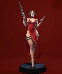 1/24 Scale Resin Figure Model Kit Game Female Gunner Unassembled, Unpainted Kit.
