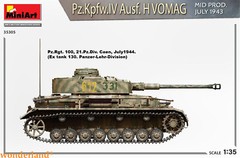 MiniArt 35305 1/35 Pz.Kpfw.IV Ausf. H Vomag. Mid Prod. (July 1943) Interior Kit