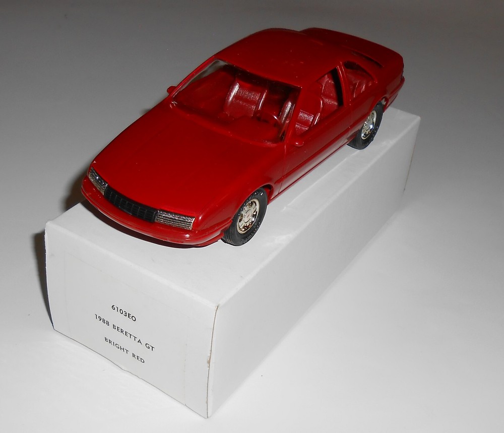 Vintage 1988 Chevrolet Beretta GT Dealer Promo Model #6103EO Bright Red Chevy
