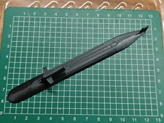 3D 1/700 Chinese Navy Type 093 nuclear submarine Unpainted /Waterline/14cm