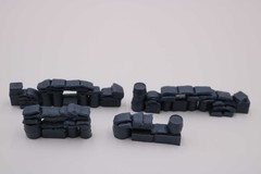 Diorama 1/72 Resin Sandbag Walls Trench Bunker Military Scene Model Accessories