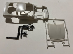 Model Car Parts – AMT 1994 Chevy Corvette ZR1 body hood inserts 1/25 kitbash