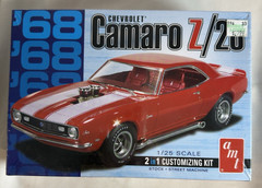 AMT 1968 Camaro Z/28 Plastic 2 in 1 Model Car Kit 1/25 #868, New Sealed