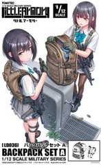 TomyTec Little Armory 1/12 BACKPACK SET A LD036 Plastic Model Kit