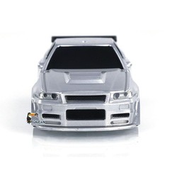 USED 1:43 Drift Race Car Remote Control Car 4WD Tyres Traffic Cones RTR Car