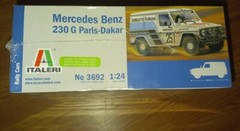 MERCEDES-BENZ 230 G PARIS-DAKAR MODEL KIT ORIGINAL FACTORY SEALED 1:24 ITALERI