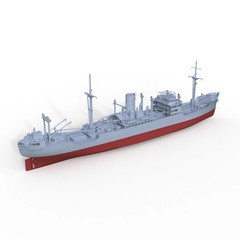 ALL SCALE SSMODEL 723S Military Model Kit German Goldenfels Cargo Ship FULL HULL