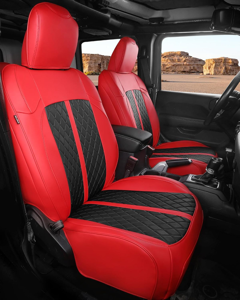 for Jeep Wrangler Seat Covers 4Door JL 2018 2019 2020 2021 2022 2023 2024 2025 2