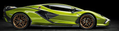 Lamborghini 1:18Race Car12Custom Built Concept Metal Body Model Carousel Green24