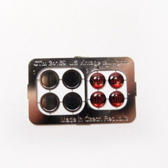 CTM 1/24 1/25 1950s Semi Truck or Hot Rod Rat Rod Dietz 474 STOP 7″ Tail Lights