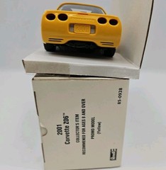 2001 Corvette Promo Model Car 1/25 Yellow Z06 Excellent W Box