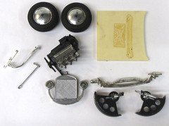 original 1960 Monogram PC60-149 BLACK WIDOW “T” partially built 1/24 model kit