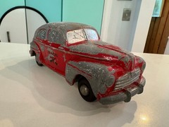 1948 Ford Sedan Die Cast Master Caster Dealer Promo Model Fire Chief Car Bank
