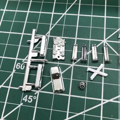 FOB SB Chevy ENGINE W Hilborn Injection UNBUILT AMT 1:25 LBR Model Parts