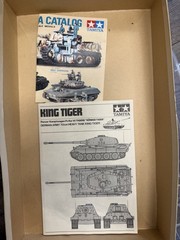 Vintage Tamiya 1/35 King Tiger MT120 Motorized Tank Model Kit Unbuilt Boxed