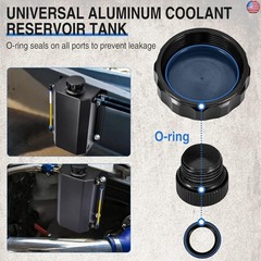 Universal Coolant Overflow Tank,Aluminum Radiator Overflow Tank,Coolant