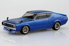 Aoshima 1/32 NISSAN SKYLINE GT-R C110 Custom Snap Model Kit *SILVER*