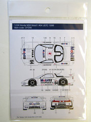 Decalpool 1/24 Honda NSX Mobil 1 #64 JGTC 1999 Decal Sheet DP298