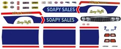 Larry Huff’s SOAPY SALES DODGE 1/24th – 1/25th Scale Decals