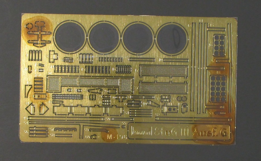 Miniart 1/35th Scale Stug III G – PE Parts from Kit No. 35367