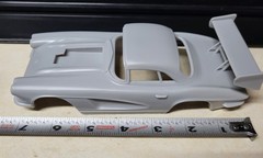 1/24 scale resin 3d printed Blown 1962 Chevy Corvette drag body model slot car