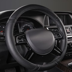 Car Pass Classical Leather Automotive Universal Steering Wheel Coversuniversal