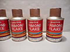 Vintage Pactra Diamond Flake Bronze Mist Spray Paint Factory Case of 6 Cans 1962