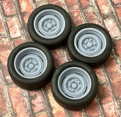 1/24 Scale: 18-inch “OE Steelie” Resin Wheels For Sports Cars