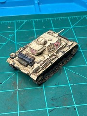 PRO BUILT & Painted 1/72 German Panzer III Ausf G Tank Afrika Korp Wargame model