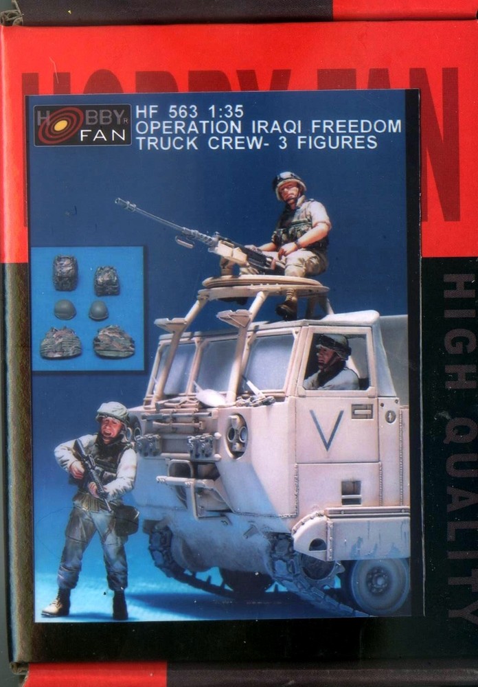 Hobby Fan 1/35 HF-563 Operation IRAQI Freedom Truck Crew – 3 Figures