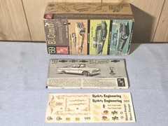 RARE ORG 1/25 AMT ’59 EL CAMINO CUSTOMIZING KIT STEERABLE WHEELS COMPLETE 60s