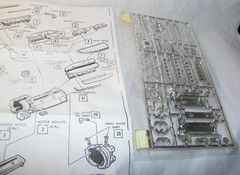 1/24 1/25 Scale Model Plastic All Chrome Complete Engine Parts Tree NEW See Pics