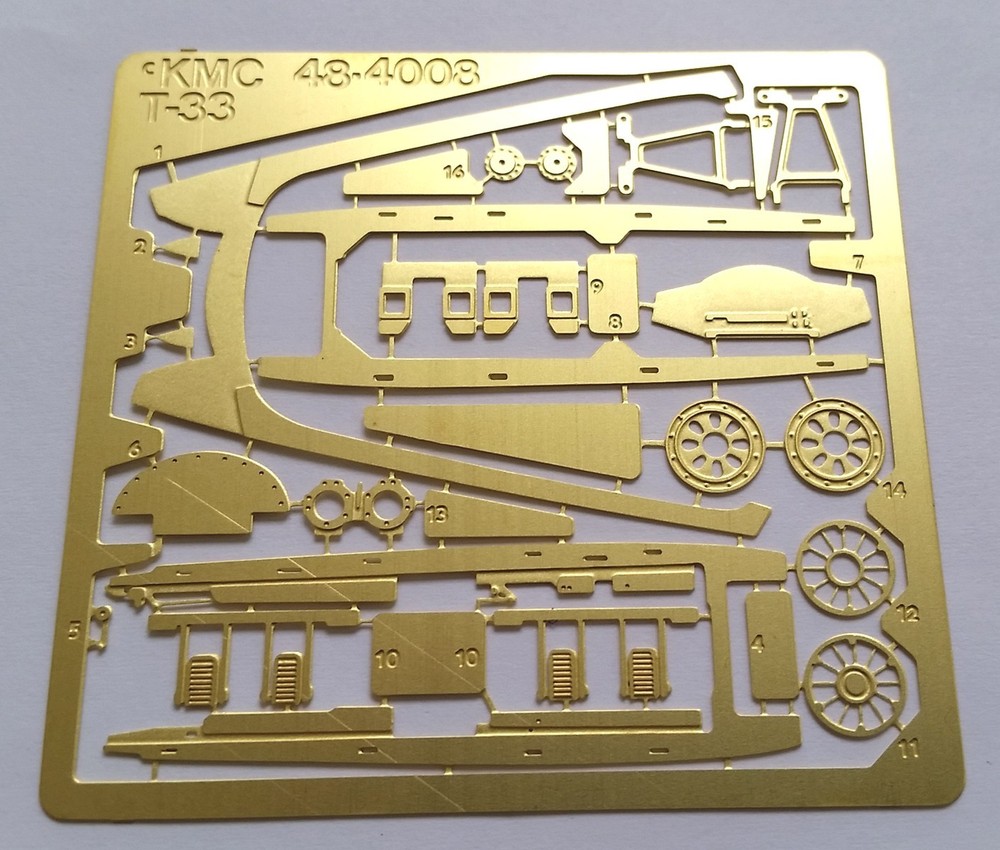 1/48th WWII KMC 48-4008 T-33 Shooting Star PE Brass Detail Parts
