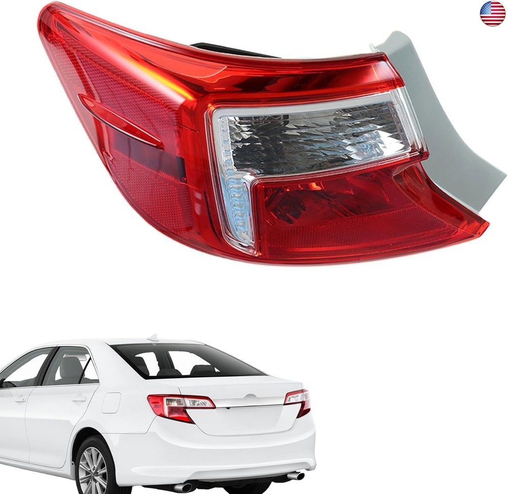 Tail Light Assembly Brake Lamp Left Driver Side Replacement for Camry 2012 2013