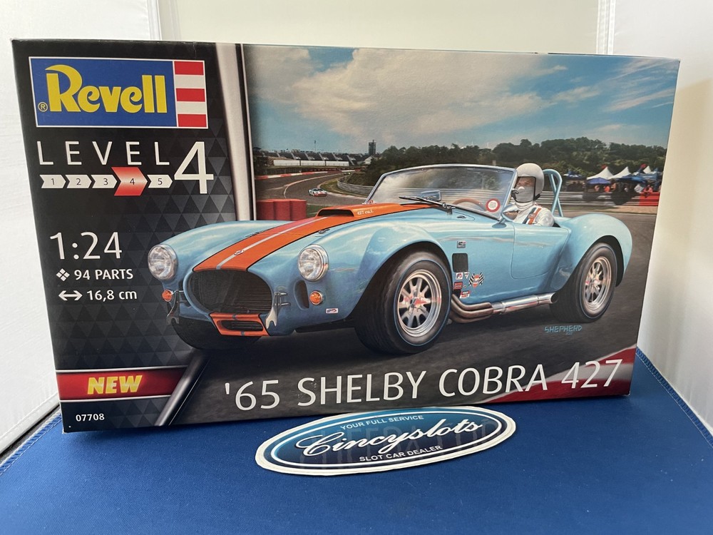 1/24 Revell Germany #7708 Shelby Cobra 427 Gulf Carroll Shelby NIB