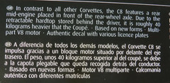 1/25 Revell American Sports Car ’22 Chevy Corvette Cabriolet Convertible # 07750