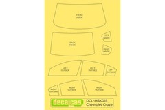 Decalcas 1/24 Chevrolet Cruze 1.6T Window Frame Masks for Beemax/Aoshima/Nunu