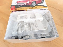 1963 SHELBY COBRA 289 3N1 MODEL KIT AMT ROUND 2 1/25 SCALE NEW IN OPEN BOX LOOK!