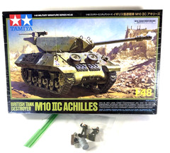 1/48 Tamiya Tank Destroyer M10 British Achilles Sealed with 2 soldiers & extras