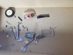 Vintage Hubley 1930 Packard Roadster 1:20 Parts Metal Model Car Kit Built Lot