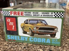 AMT 1968 SHELBY COBRA GT ORIGINAL FACTORY SEALED KIT!! #T296! CIRCA 1971! VMCP!