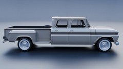 3d Printed 1/25 1965 Gmc Crew Cab Pickup Model Kit