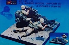 Hobby Fan 1/35 HF-557 US Marine Digital Iniform (II) – 2 Figures w/Base