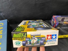 Tamiya Mini F1 Lotus Type 102B rare model kit 1/28 Item 28001 w/ Burago Red Bull